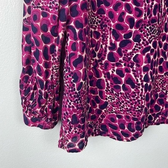 Lilly Pulitzer Sherida Top In Gigi Giraffe Pink Navy Cotton Casual Size S EUC - Picture 7 of 10